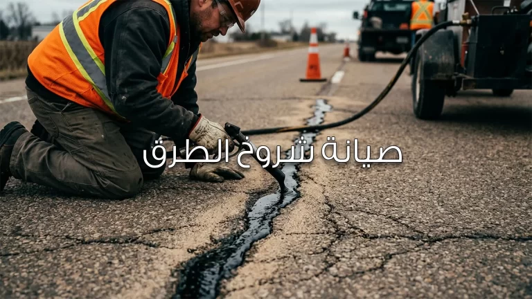 صيانة شروخ الطرق