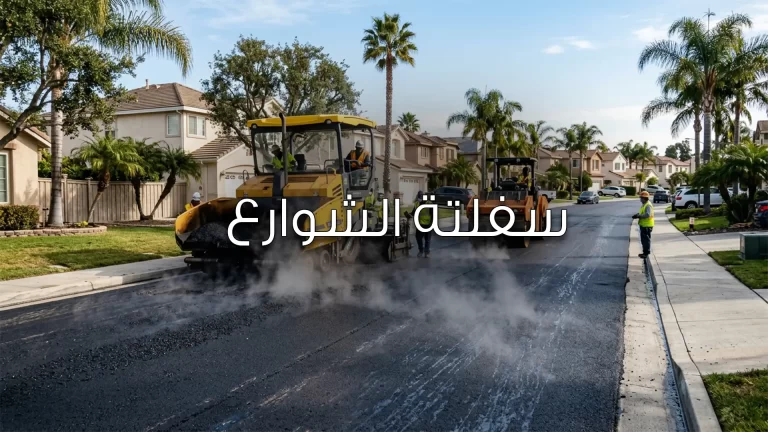 سفلتة الشوارع