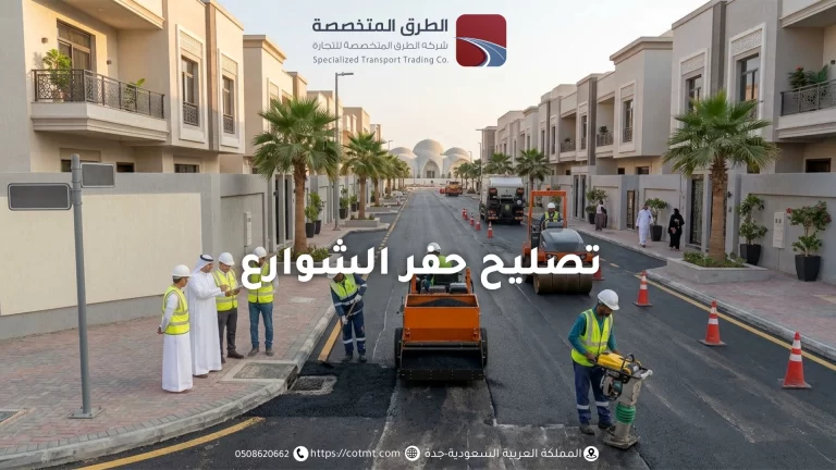 تصليح حفر الشوارع